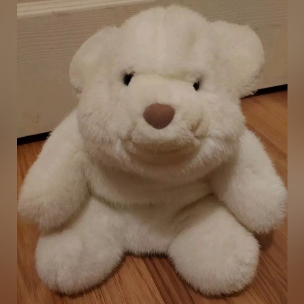 Gund Platinum Polar Bear Realistic 1980 Snuffles Stuffed Plush Animal 12" Soft